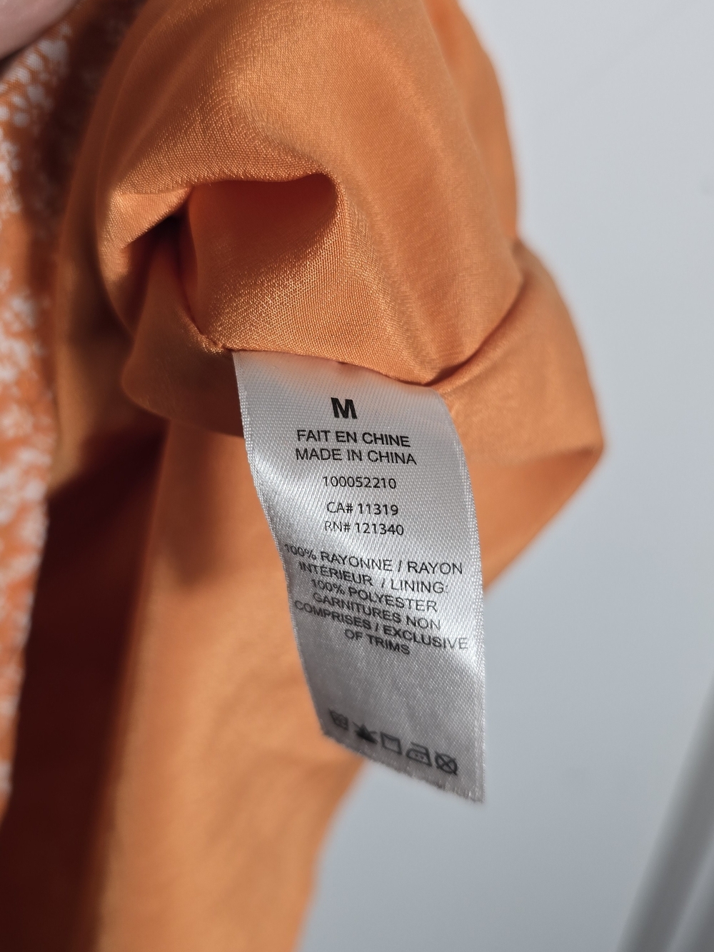Dynamite Orange Short-Sleeve Floral Mini Dress - Picture 4 of 5